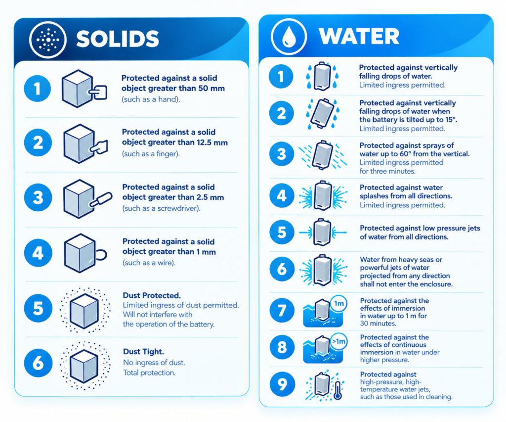 What Does IP54 Rating Mean on a Lithium Battery by GWM Energy,
